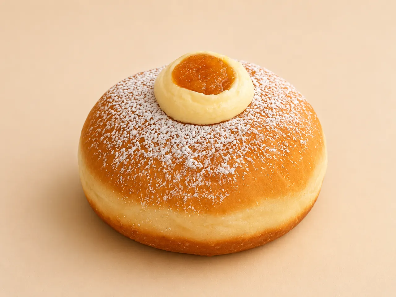 Orange Cream Cheese Bomboloni, tangy cream cheese brightened with real orange.